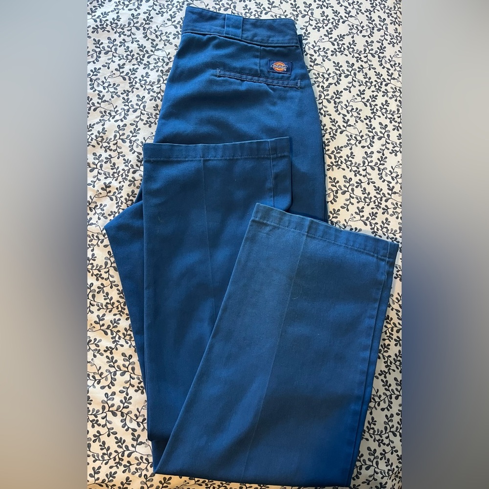 Dickies Royal (Duke) Blue Flat Front Work Pants W-36” L-31” Cameron Crazies